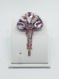 ბროში "ვარდისფერი ყვავილი"