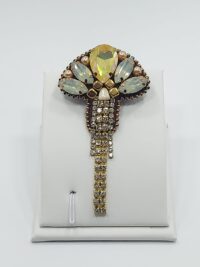 ბროში "ოქროსფერი ყვავილი"